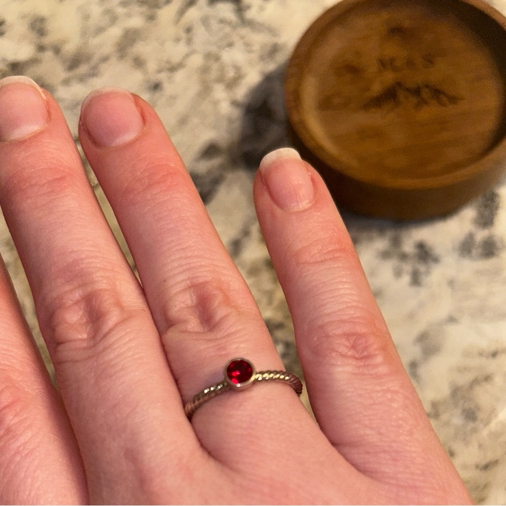 Touchstone Crystal Birthstone Rings - Picture 5 of 7